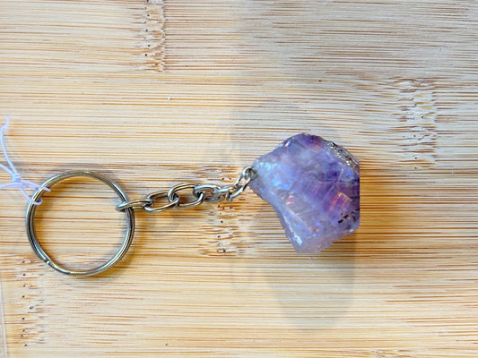 Amethyst Aura - Key Ring