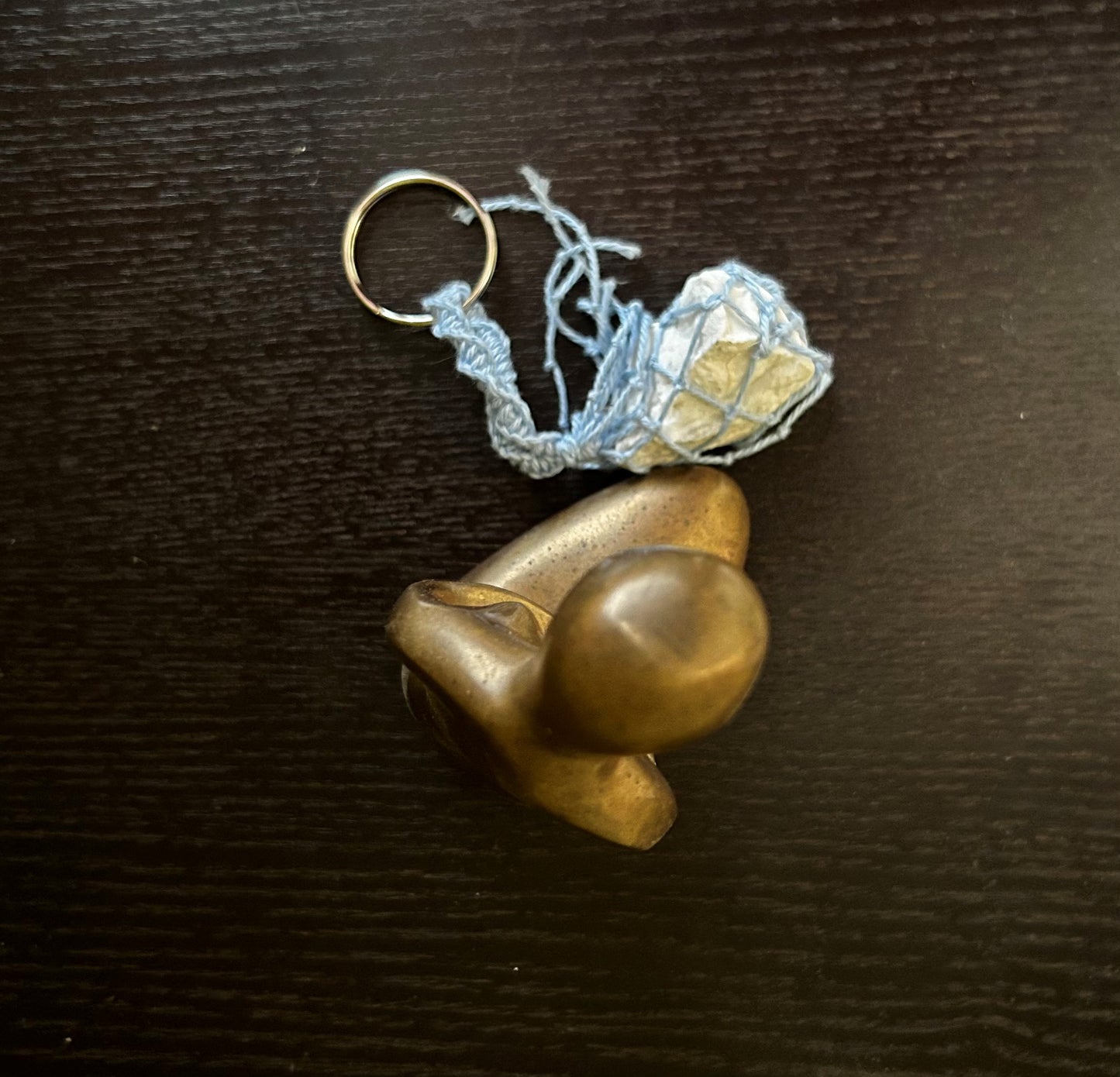 Howlite Key Ring