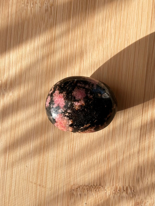 Madagascar Rhodonite - Palm Stone