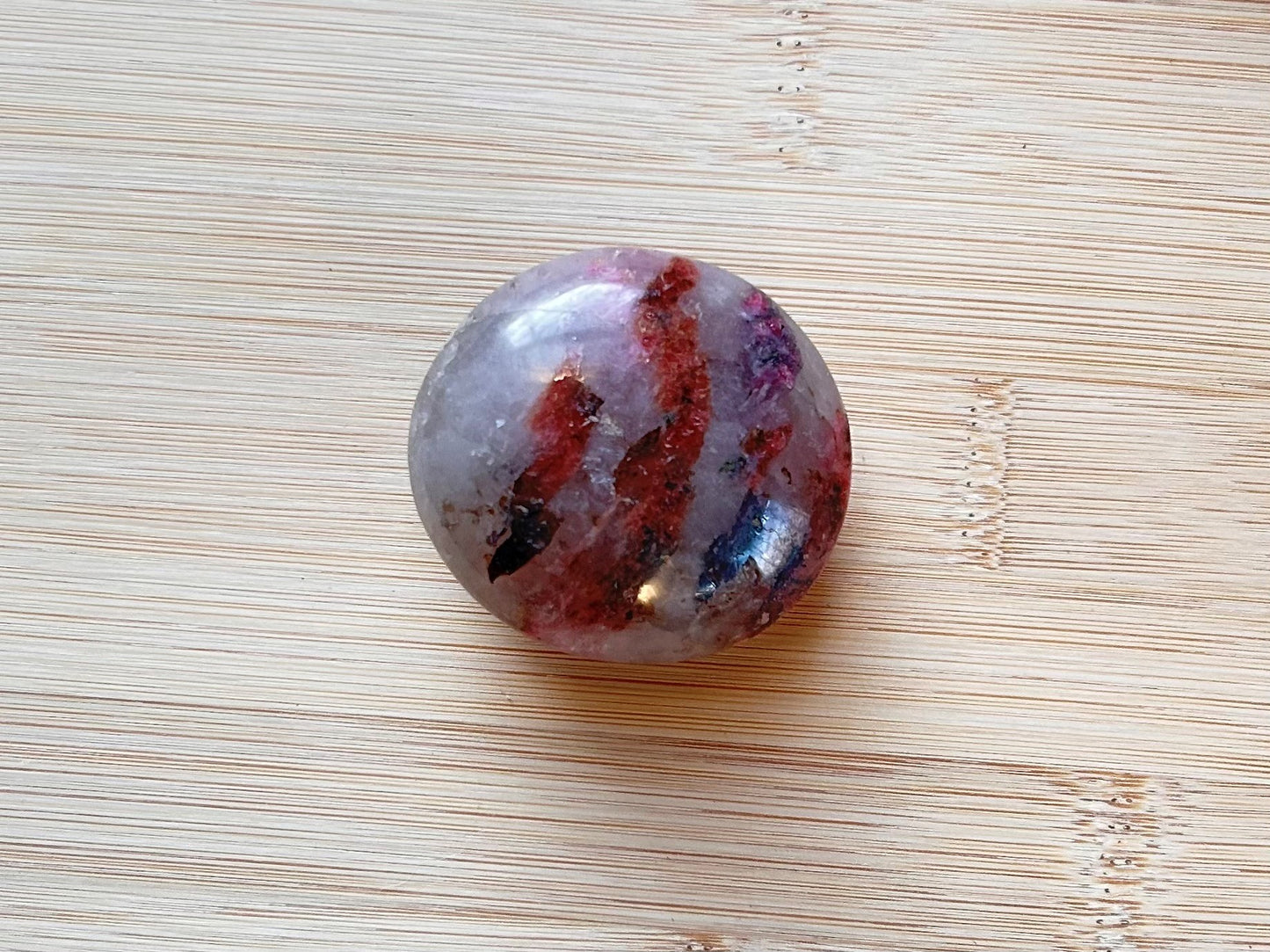 Rhodonite Palm Stone