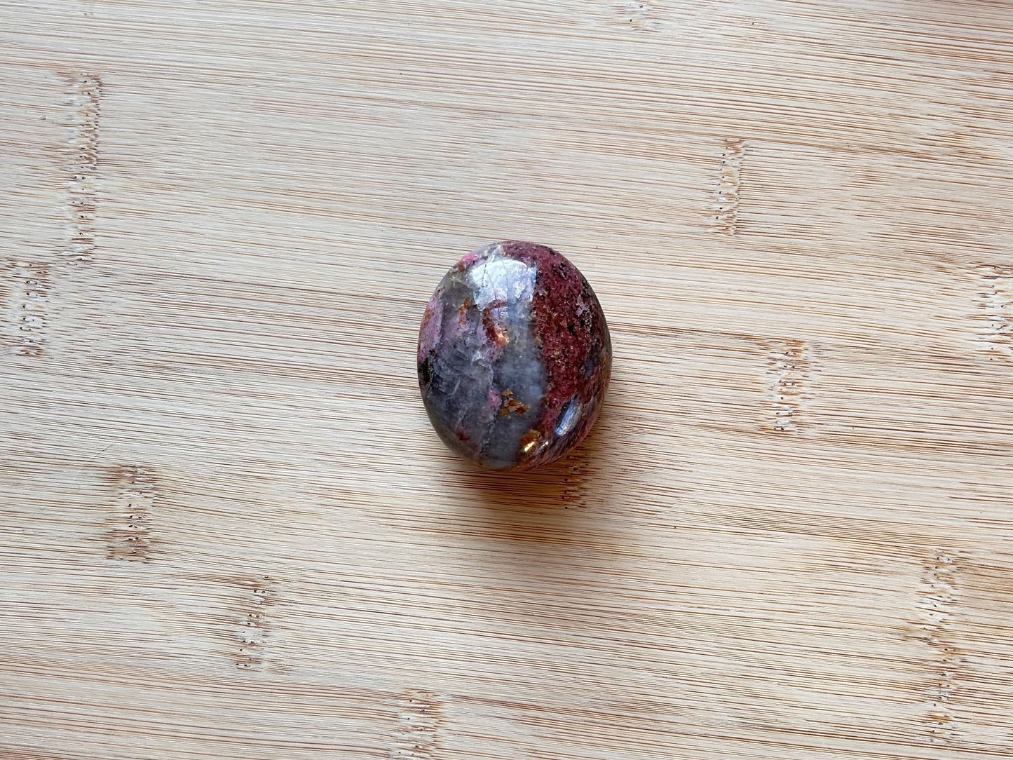 Rhodonite Palm Stone
