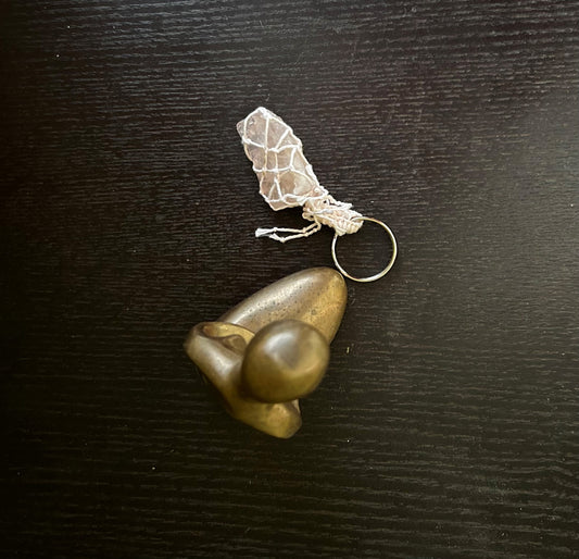 Rose Quartz Key Ring